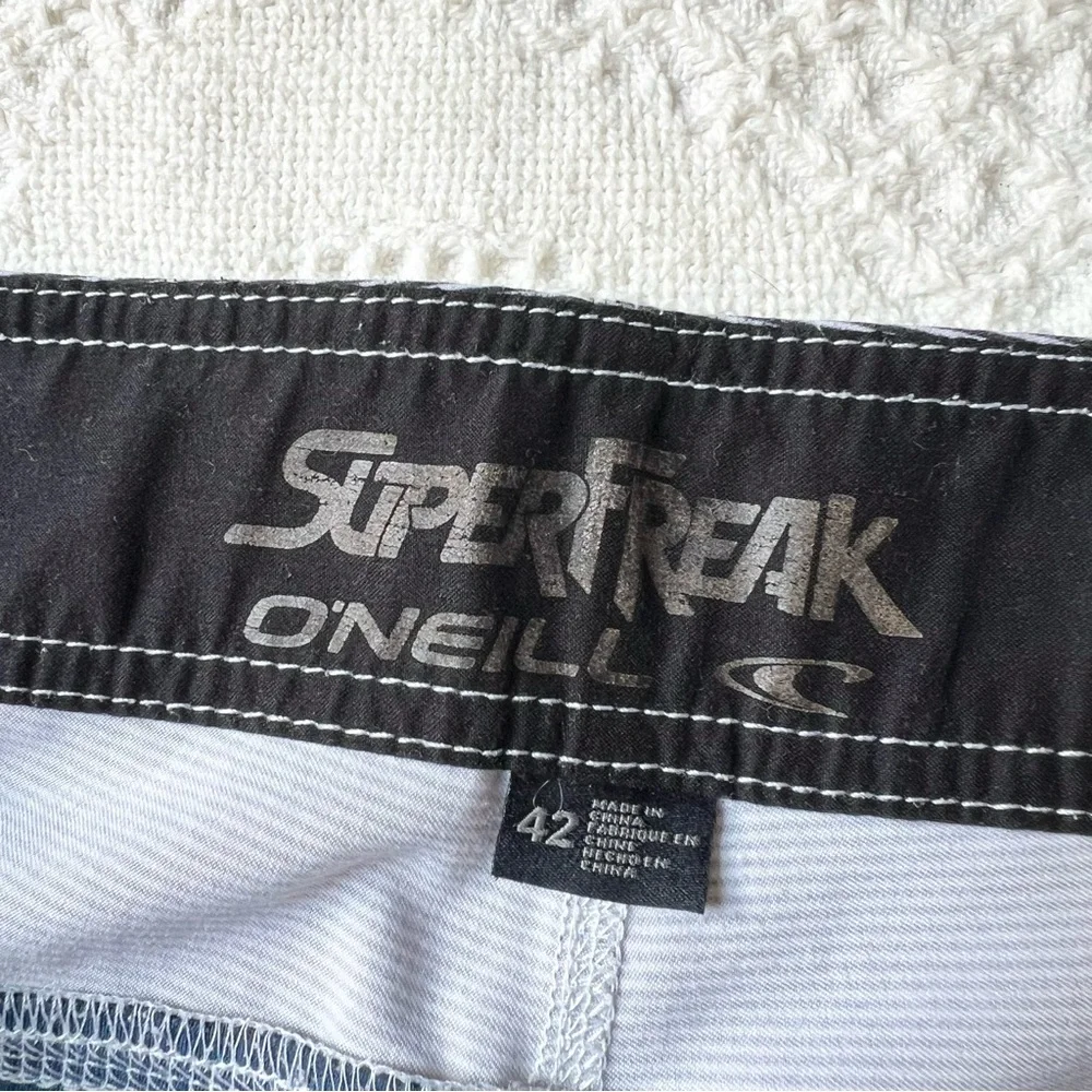 ONeill Boardshorts Swim Trunks Mens 42 Blue Superfreak Drawstring Surf Beach